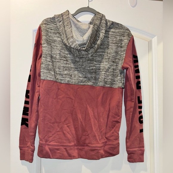 PINK Pink and Gray Hoodie - Picture 3 of 4